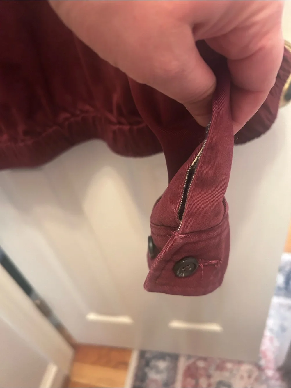 EUC Polo-Ralph Lauren 90’s Vintage Burgundy Harrington Jacket w/Brown Collar. L